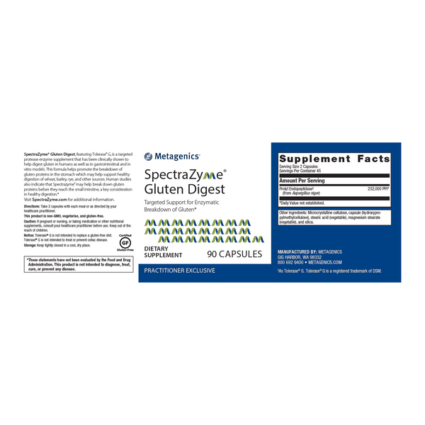 SpectraZyme® Gluten Digest <br>Targeted Support for Enzymatic Breakdown of Gluten*