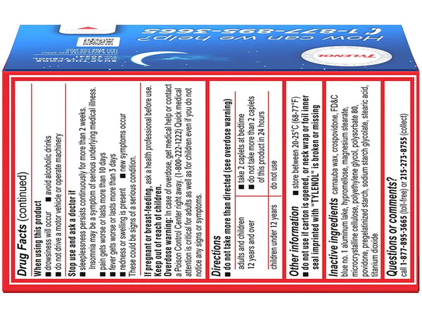 Tylenol PM Extra Strength - Acetaminophen 500 mg with Diphenhydramine HCl 25 mg
