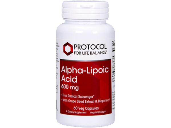 Alpha Lipoic Acid 600mg 60 Ct by Protocol for Life Balance
