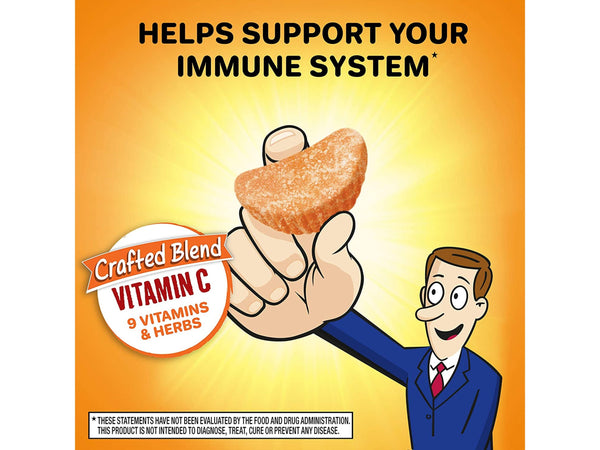 Airborne Orange Flavored Gummies, 21 count