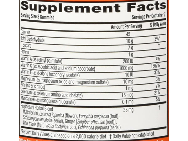 Airborne Orange Flavored Gummies, 21 count