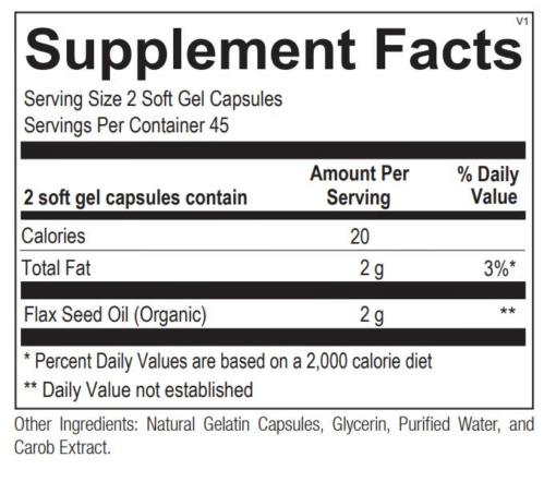 Cold Pressed Flax Seed Oil