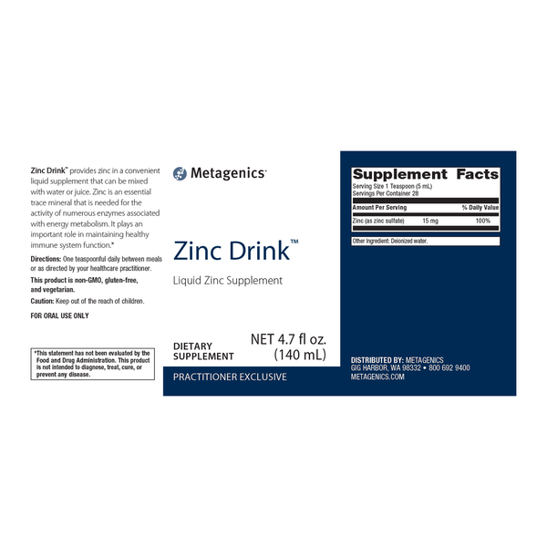 Zinc Drink™ <br>Liquid Zinc Supplement
