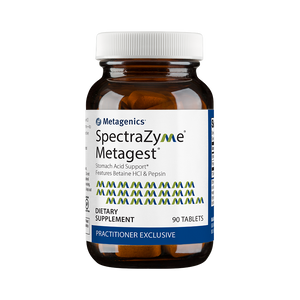 SpectraZyme® Metagest® (formerly Metagest) <br>Stomach Acid Support* Features Betaine HCl & Pepsin