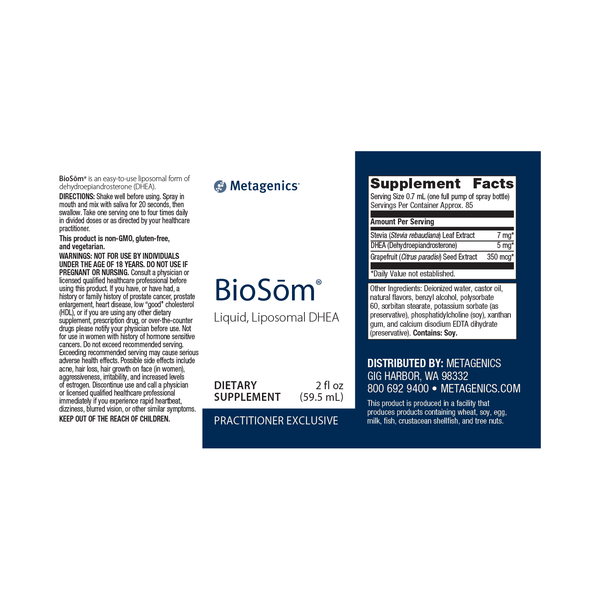BioSōm® <br>Liquid, Liposomal DHEA