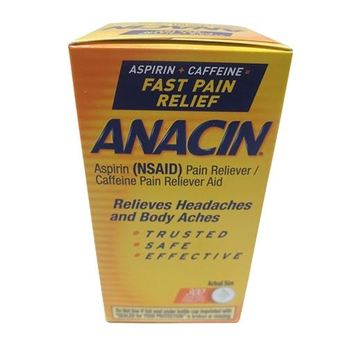 Anacin Fast Pain Relief, Pain Reducer Aspirin Tablets
