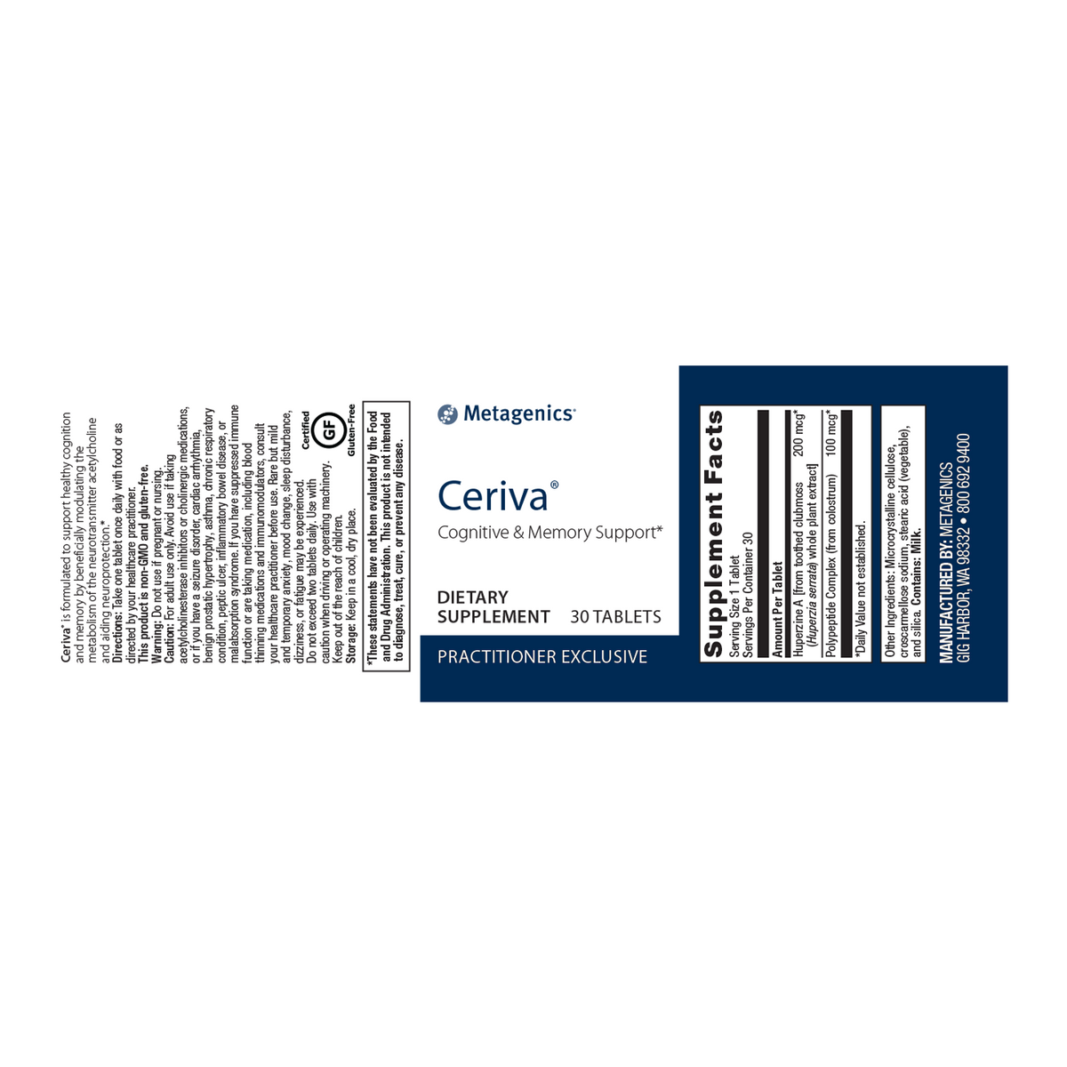 Ceriva® Cognitive & Memory Support* – ACE Nutrition USA