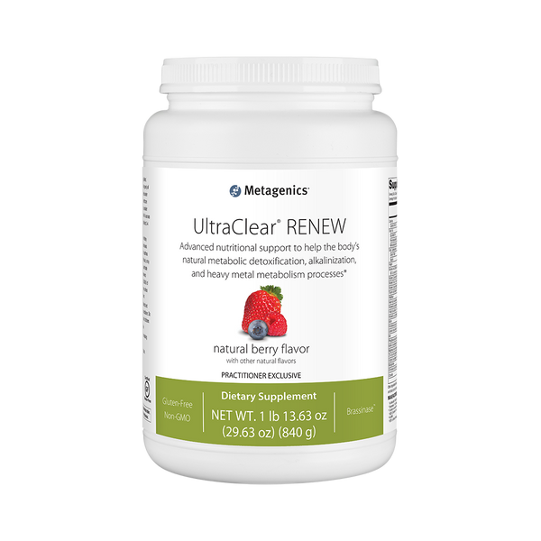 UltraClear® RENEW <br>Advanced nutritional support to help the body’s natural metabolic detoxification, alkalinization, and heavy metal metabolism processes*