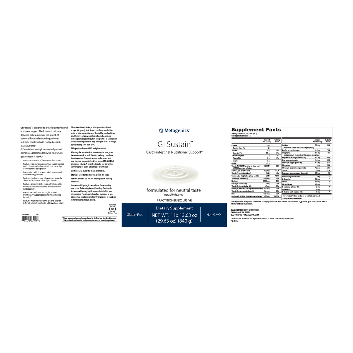 GI Sustain™ Gastrointestinal Nutritional Support* – ACE Nutrition USA