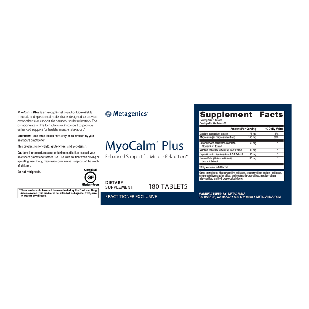 MyoCalm® Plus Enhanced Support for Muscle Relaxation* – ACE Nutrition USA