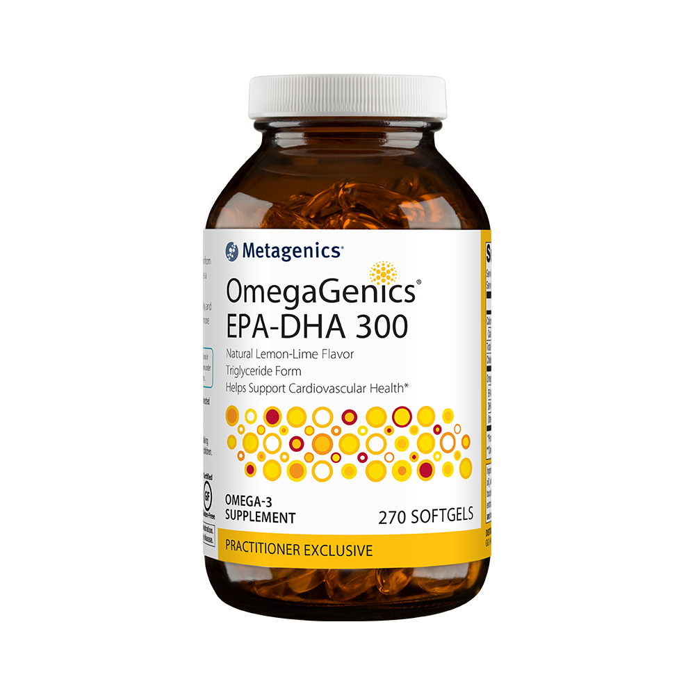 OmegaGenics® EPA-DHA 300 <br>Triglyceride Form Helps Support Cardiovascular Health*