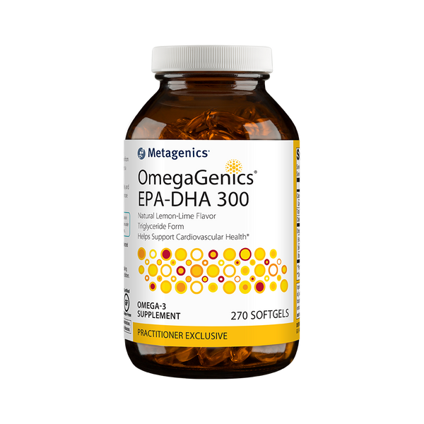 OmegaGenics® EPA-DHA 300 <br>Triglyceride Form Helps Support Cardiovascular Health*