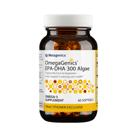 OmegaGenics® EPA-DHA 300 Algae <br>Triglyceride Form & Vegetarian Helps Support Cardiovascular Health*