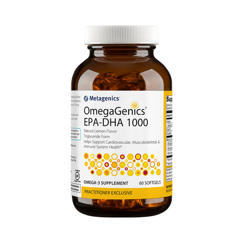 OmegaGenics® EPA-DHA 1000 <br>Triglyceride Form Helps Support Cardiovascular, Musculoskeletal, & Immune System Health*