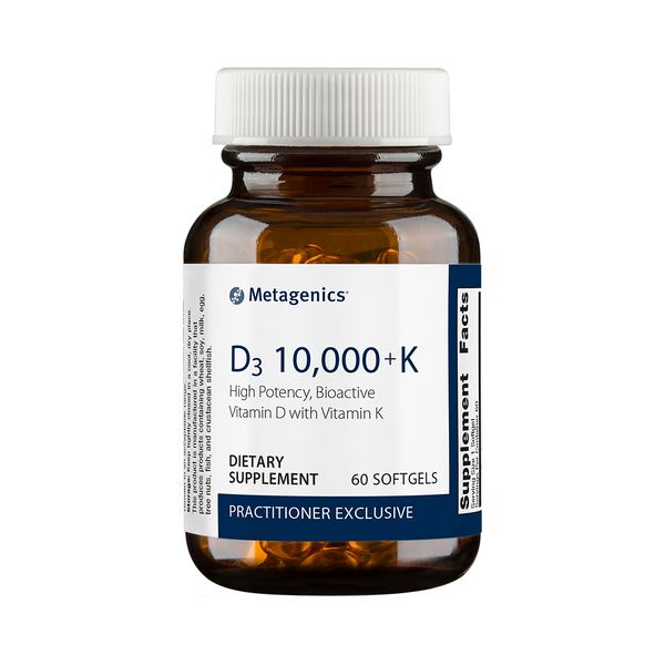 D3 10,000 + K <br>High Potency, Bioactive Vitamin D with Vitamin K