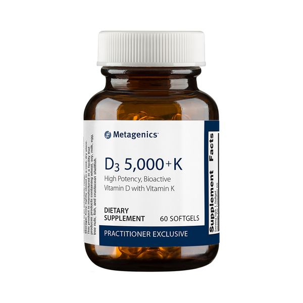 D3 5000 + K <br>High Potency, Bioactive Vitamin D with Vitamin K