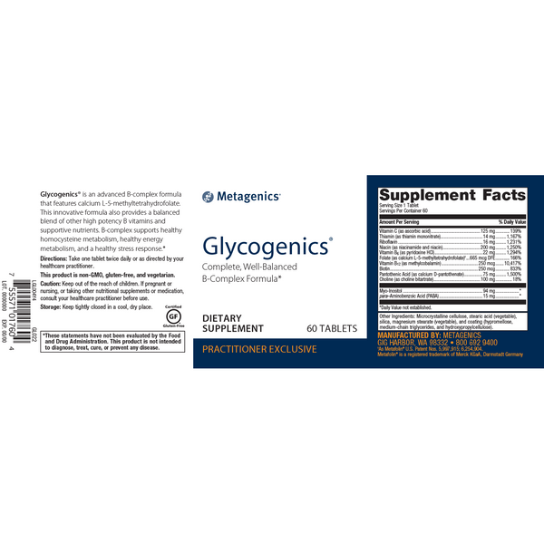 Glycogenics® <br>Complete, Well-Balanced B-Complex Formula*