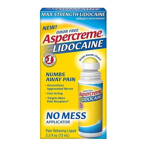 Aspercreme With 4% Lidocaine Roll On Odor Free