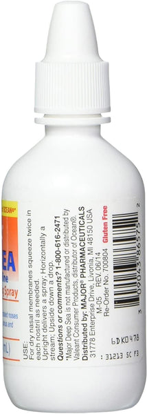 Major Pharmaceuticals Deep Sea Generic for Ocean Nasal Moisturizing Spray 1.5 Fl Oz, Pack of 3