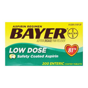 Bayer Regimen Tablets, Adult Low Strength Aspirin Pain Reliever