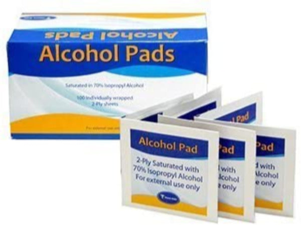 Home Aide Alcohol Prep Pads - 100 Pads