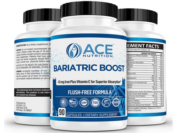 Bariatric Boost One-A-Day Multivitamin 90 Day Supply with 45mg Iron