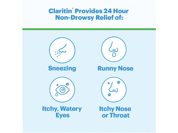 Claritin 24 Hour Non Drowsy Allergy Relief 10 Mg Tablets - 20 Count