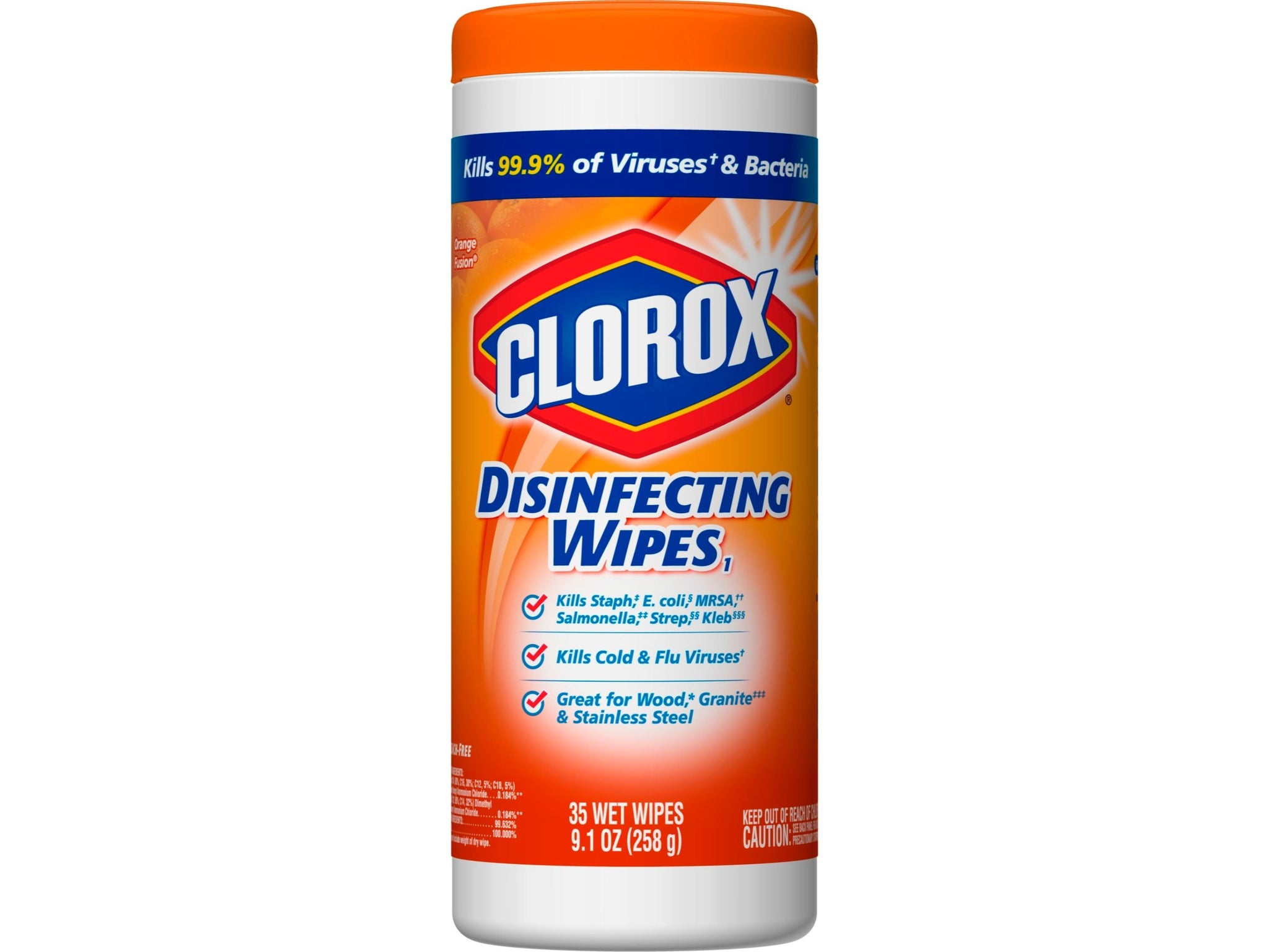 Clorox Disinfecting Wipes, Orange Scent 35 each