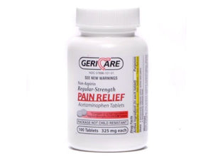 GeriCare Acetaminophen (Generic Tylenol) Pain Relief 325 mg 100 Tablets
