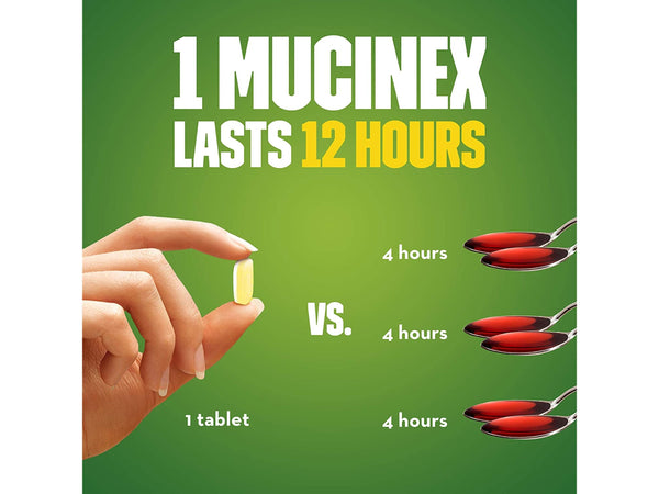 Mucinex DM Maximum Strength 12-Hour Expectorant and Cough Suppressant Tablets, 14 ct