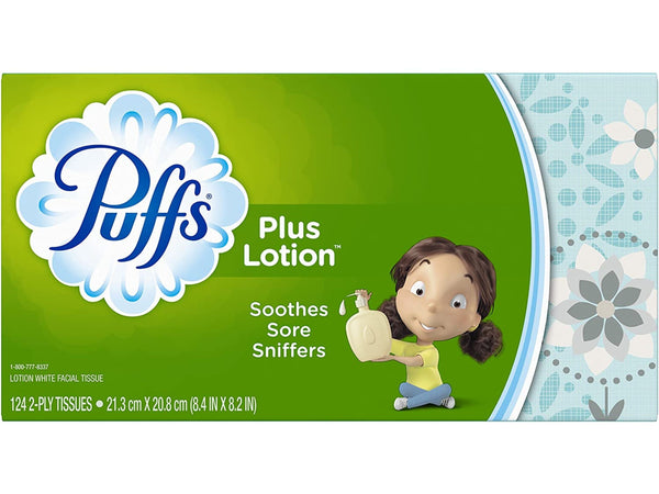 Puffs Plus Lotion 124 2-Ply Tissues