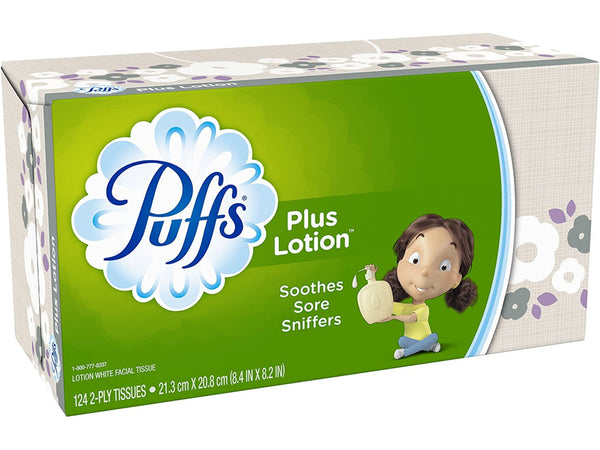 Puffs Plus Lotion 124 2-Ply Tissues