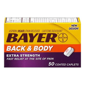 Bayer Extra Strength Aspirin Caplets, Back And Body Pain