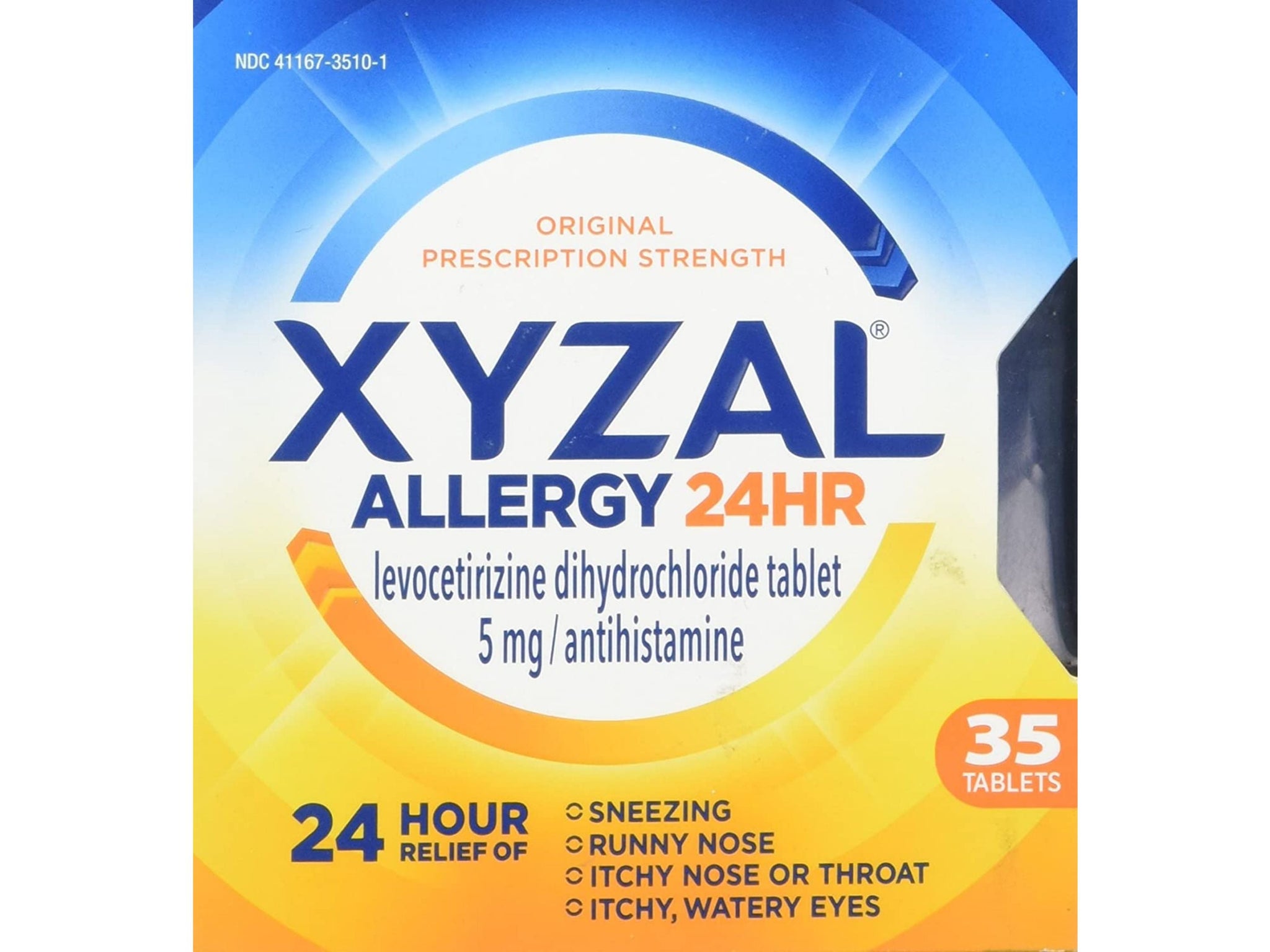 Xyzal Allergy Pills, 24-Hour Allergy Relief, Original Prescription Strength, 35-Count
