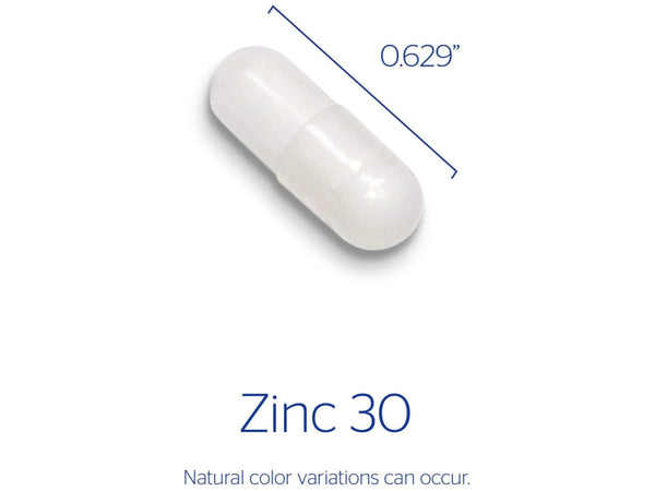 Zinc 30 mg (60 and 180 capsules)