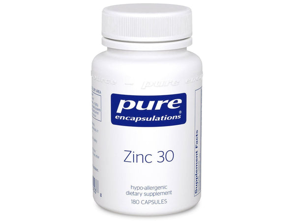 Zinc 30 mg (60 and 180 capsules)