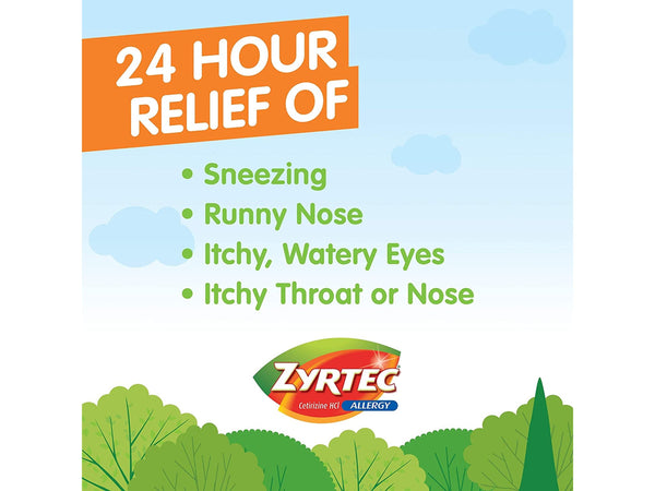 Zyrtec 24 HR Indoor & Outdoor Allergy Liquid Gels ,40 ct