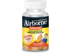 Airborne Orange Flavored Gummies, 21 count