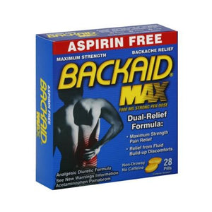 Backaid Maximum Strength Backache Pain Relief, Non Drowsy