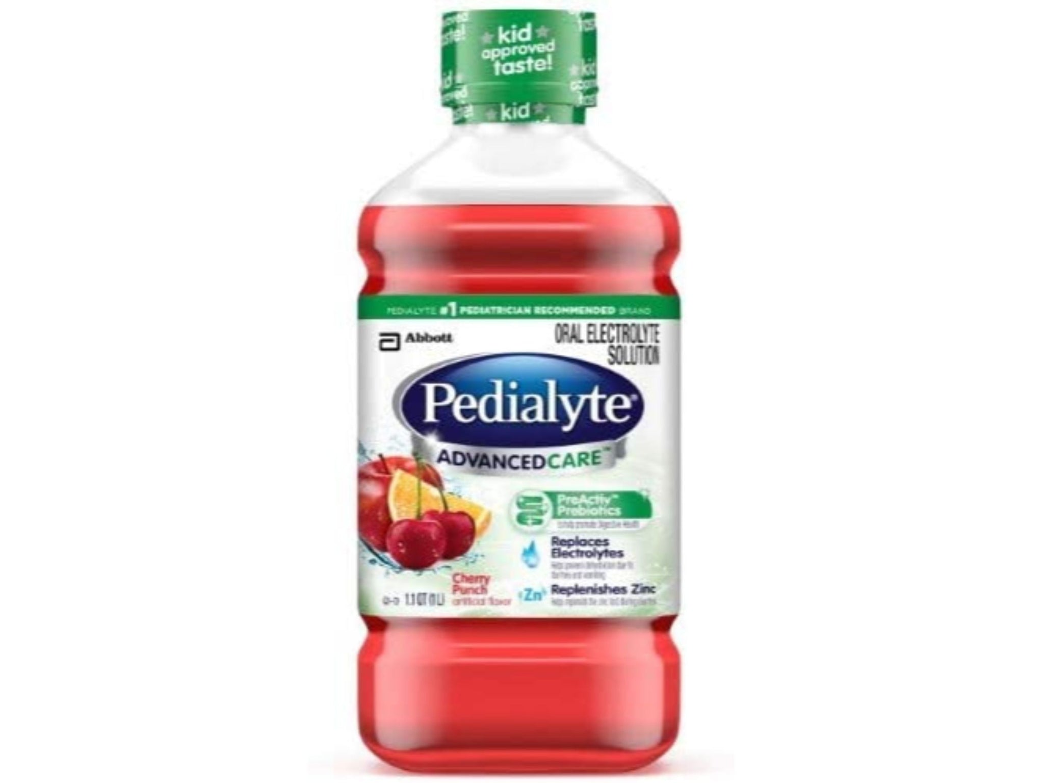 Pedialyte Advanced Care Oral Electrolyte Solution, Cherry Punch - 33.8 oz